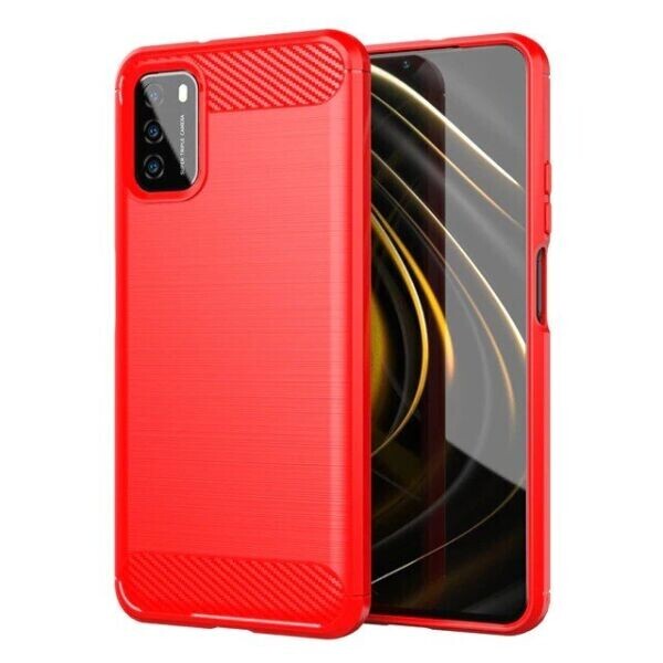 

Защитный чехол UniCase Carbon для Xiaomi Poco M3 - Red
