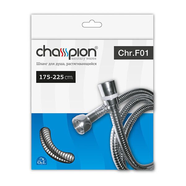 

Душевой шланг металлический 2250мм CHAMPION Chr.F HO0010 хром 81790
