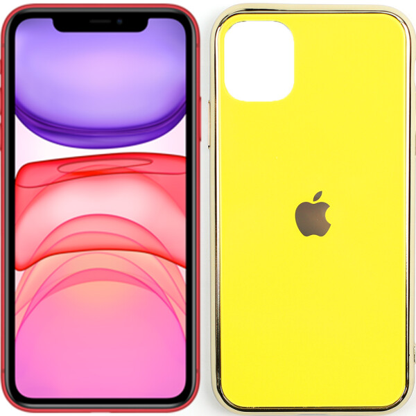 

Чехол U-Like Glossy Logo case для iPhone 11 Желтый (27529)