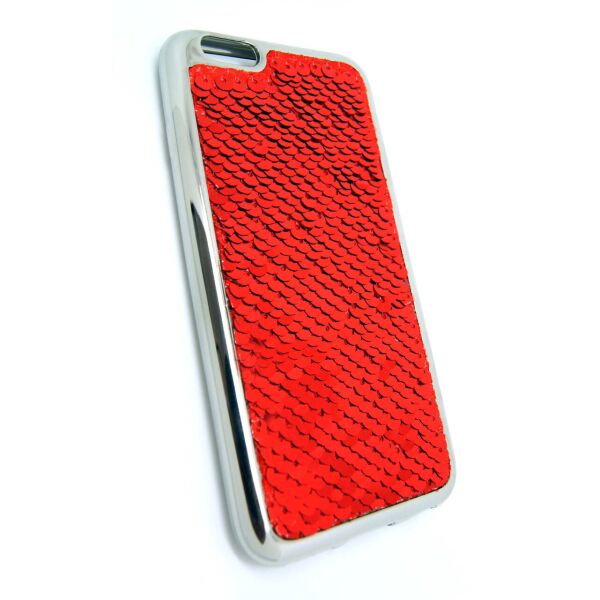 

Силиконовый чехол для iPhone 6 / 6S Чешуйки красный