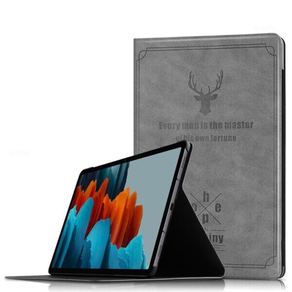 

Чехол-книжка UniCase Deer Pattern для Samsung Galaxy Tab S7 Plus (T970 / 975) - Grey