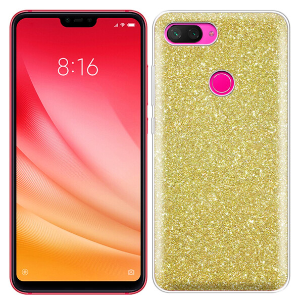 

Чехол силиконовый 3in1 Блёстки для Xiaomi Mi8 Lite Gold (25819)