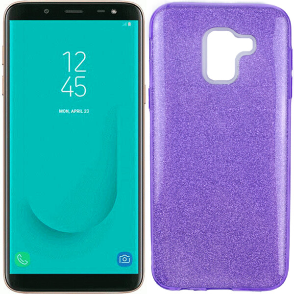

Чехол силиконовый 3in1 Блёстки для Samsung J600 Violet (26829)