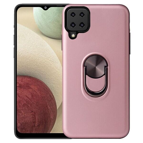 

Защитный чехол Deexe Color Ring для Samsung Galaxy A12 (A125) - Rose Gold