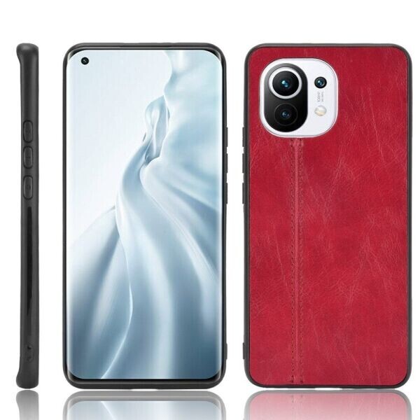 

Защитный чехол UniCase Leather Series для Xiaomi Mi 11 - Red