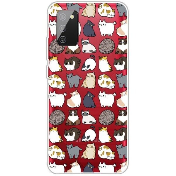 

Силиконовый (TPU) чехол Deexe Pretty Glossy для Samsung Galaxy A02s (A025) - Cats