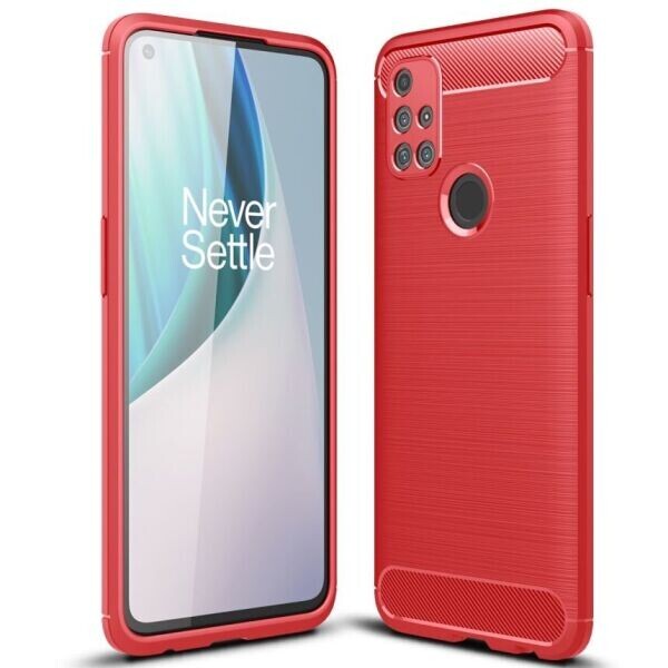 

Защитный чехол UniCase Carbon для OnePlus Nord N10 - Red
