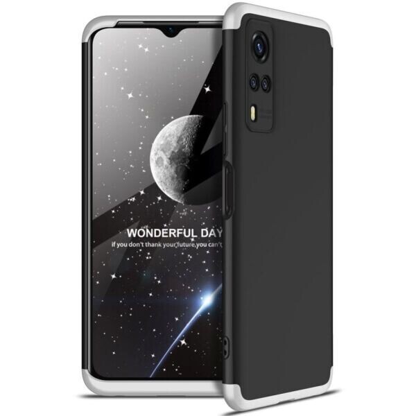 

Защитный чехол GKK Double Dip Case для VIVO Y31 / Y51 - Black / Silver