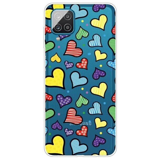 

Силиконовый (TPU) чехол Deexe Pretty Glossy для Samsung Galaxy A12 (A125) - Hearts