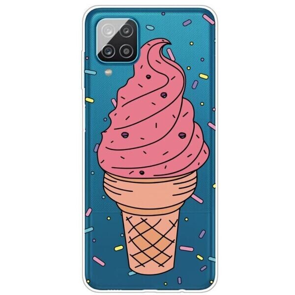 

Силиконовый (TPU) чехол Deexe Pretty Glossy для Samsung Galaxy A12 (A125) - Pink Ice Cream