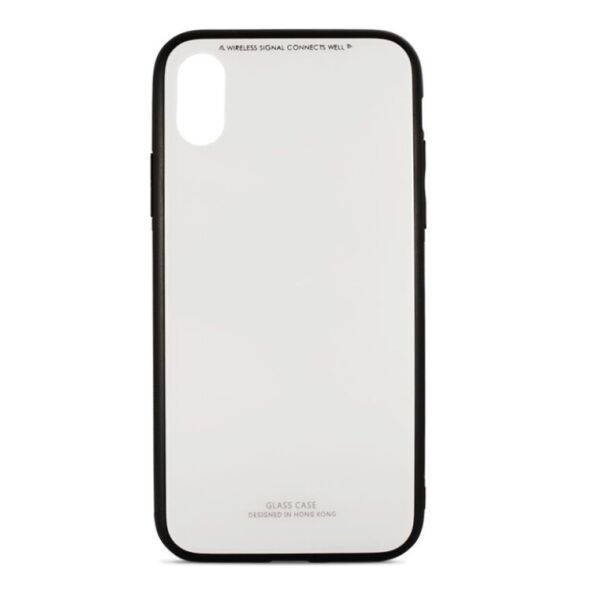 

Чехол MiaMI Glass Case для iPhone X White