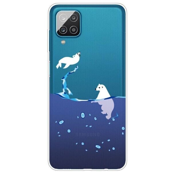 

Силиконовый (TPU) чехол Deexe Pretty Glossy для Samsung Galaxy A12 (A125) - Polar Bear