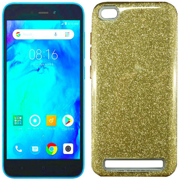 

Чехол силиконовый 3in1 Блёстки для Xiaomi Redmi 5a/Redmi Go Gold (26834)