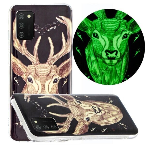 

Силиконовый (TPU) чехол Deexe LumiCase для Samsung Galaxy A02s (A025) - Deer
