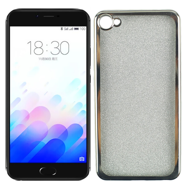

Чехол Remax Glitter Air Series для Meizu X Серебряный (17364)