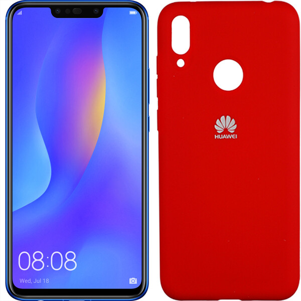 

Чехол силиконовый оригинальный для Huawei P Smart 2019 Красный FULL (26566)