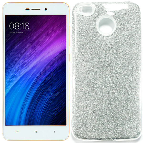 

Чехол силиконовый 3in1 Блёстки для Xiaomi Redmi 4x Silver (26833)