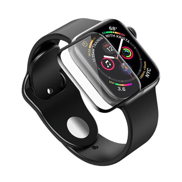 

Защитное стекло Apple Watch 44 mm (2018) (0.3 mm, 4D Black) Люкс