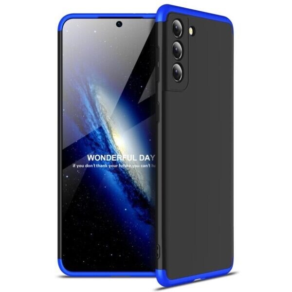 

Защитный чехол GKK Double Dip Case для Samsung Galaxy S21 (G991) - Black / Blue
