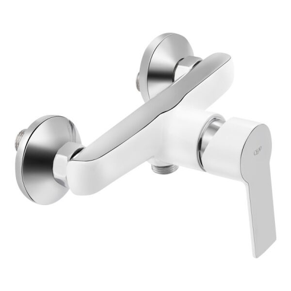 

Кран в душевую однорукояточный Q-TAP Ustek QTUS4016107CW белый латунь без душевого набора 77383