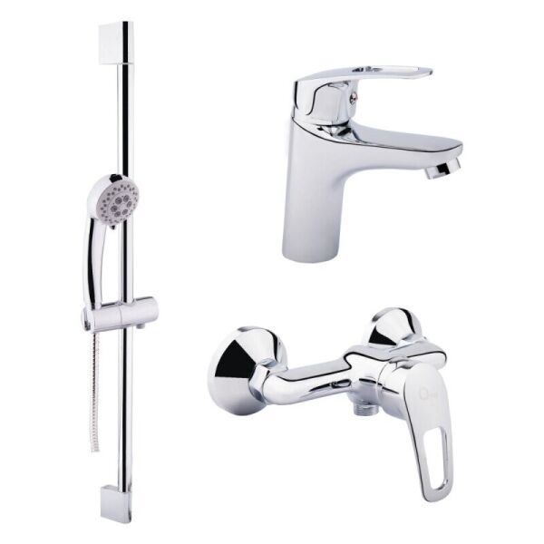 

Комплект смесителей в ванную Q-TAP Set QTSETCRM35412 хром латунь 76020