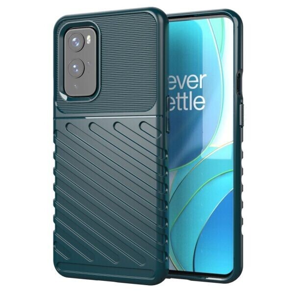 

Защитный чехол Deexe Thunder Series для OnePlus 9 - Green