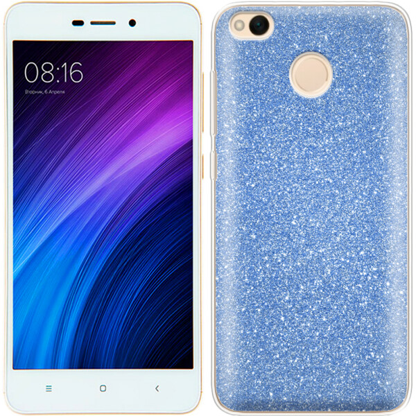 

Чехол силиконовый 3in1 Блёстки для Xiaomi Redmi 4x Blue (26832)