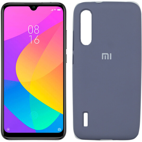 

Чехол силиконовый оригинальный для Xiaomi Mi A3 Светло серый FULL (27259)