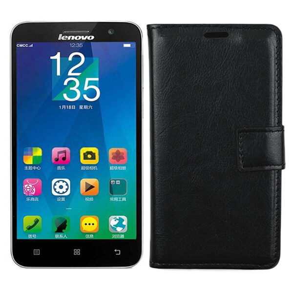 

Чехол книжка для Lenovo A808 (A8) Black (1378)