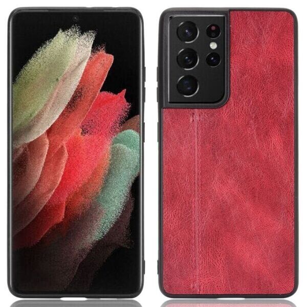 

Защитный чехол UniCase Leather Series для Samsung Galaxy S21 Ultra - Red
