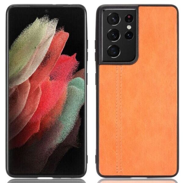 

Защитный чехол UniCase Leather Series для Samsung Galaxy S21 Ultra - Yellow