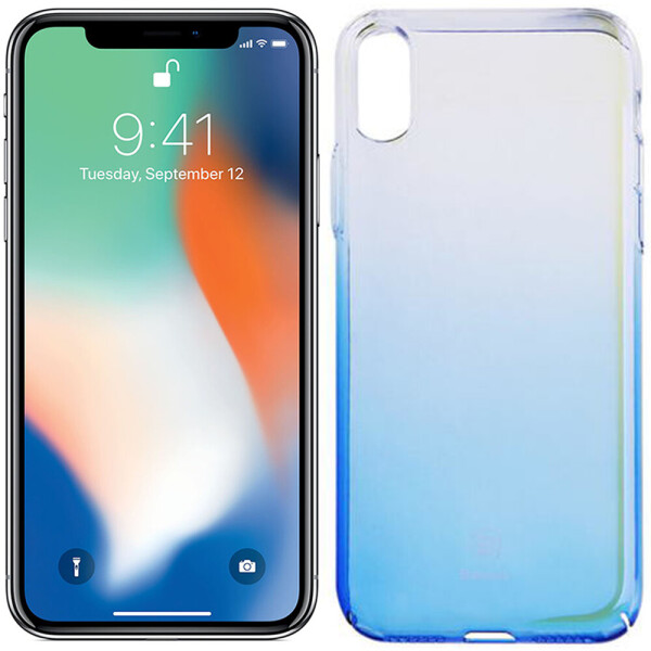 

Чехол Baseus Glaze Series для iPhone X Blue (21419)