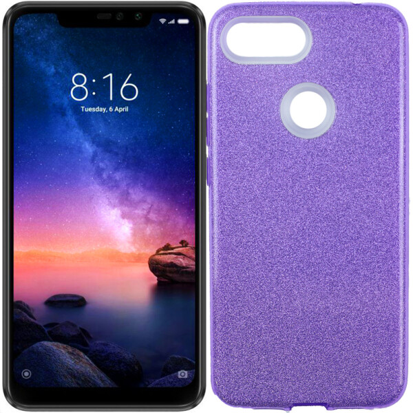 

Чехол силиконовый 3in1 Блёстки для Xiaomi Mi8 Lite Violet (26830)