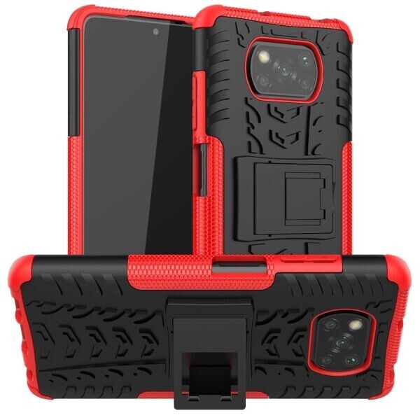 

Защитный чехол UniCase Hybrid X для Xiaomi Poco X3 - Red