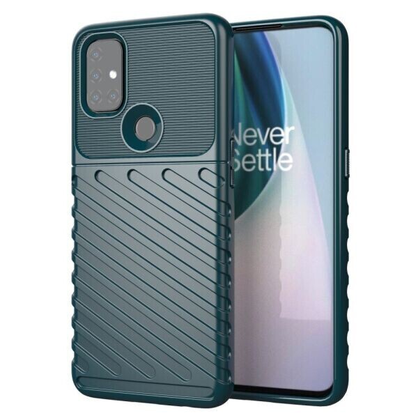 

Защитный чехол Deexe Thunder Series для OnePlus Nord N10 - Green