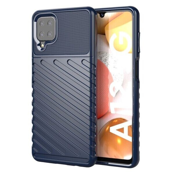 

Защитный чехол Deexe Thunder Series для Samsung Galaxy A12 - Blue
