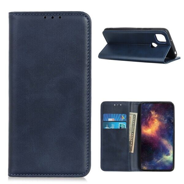 

Чехол-книжка Deexe Wallet Case для Oppo A15 / A15s - Blue