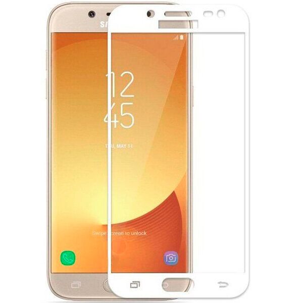 

Защитное стекло для Samsung J730 Galaxy J7 (2017) (0.3 мм, 2.5D, Full Screen, белое) (KD)