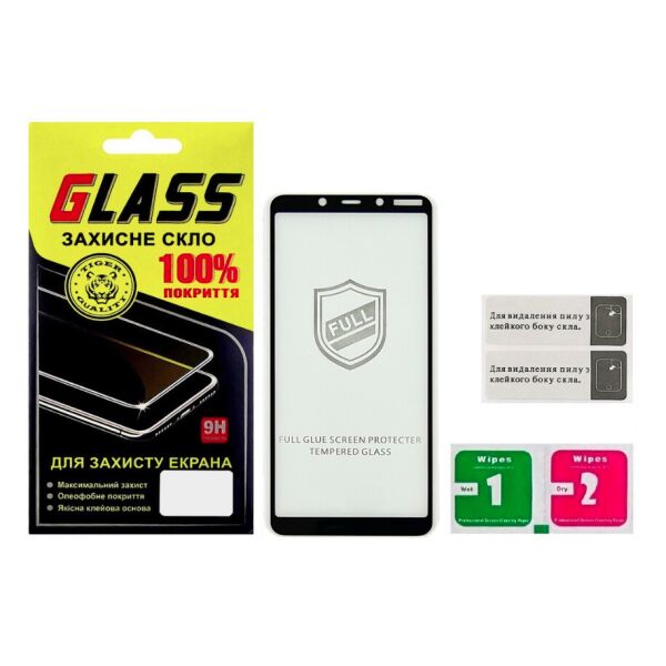 

Защитное стекло для NOKIA 3.1 Plus Full Glue (0.25 мм, 2.5D, чёрное)