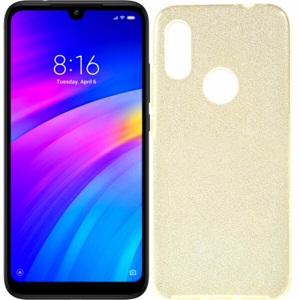 

Чехол силиконовый 3in1 Блёстки для Xiaomi Redmi 7 Gold (26839)