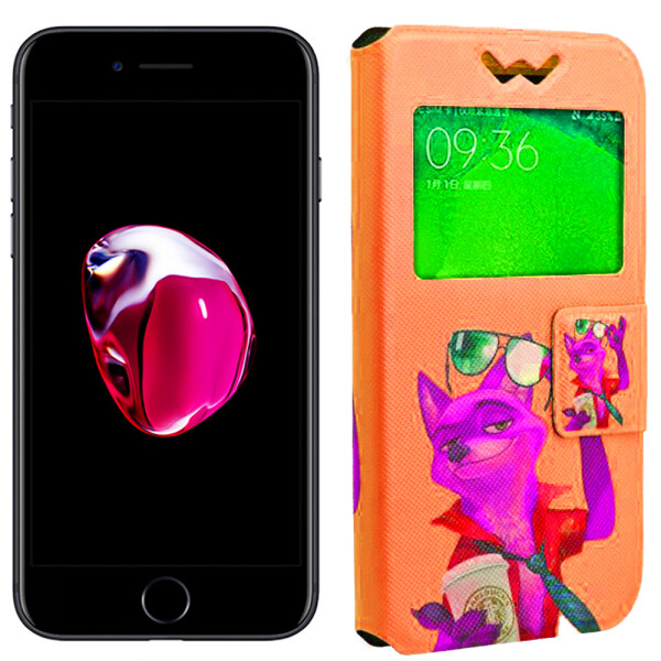 

Чехол книжка Foto Universal Book Cover Disney series Zootopia 5.2-5.5" Blue + Orange (12960)