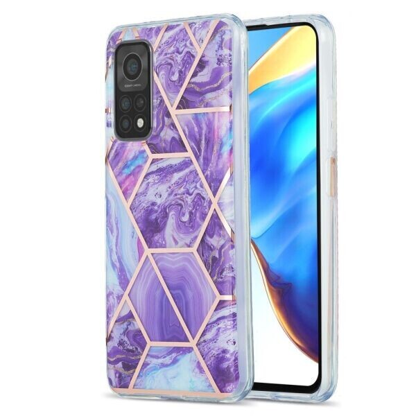 

Защитный чехол Deexe Marble Pattern Xiaomi Mi 10T / Mi 10T Pro - Light Purple