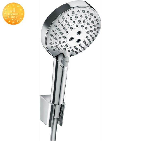 

Душевой комплект HANSGROHE Raindance Select S 27668000 со шлангом, лейкой и держателем хром 71511