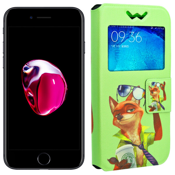 

Чехол книжка Foto Universal Book Cover Disney series Zootopia 5.2-5.5" Light Green (12961)