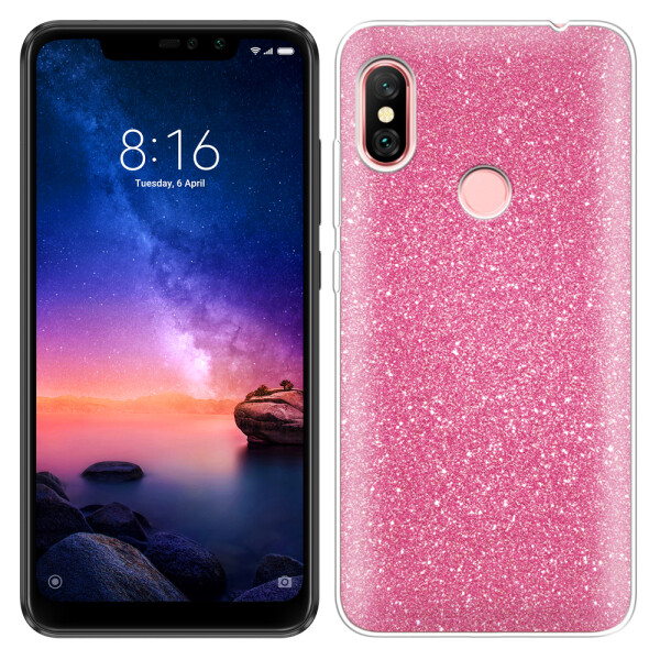 

Чехол силиконовый 3in1 Блёстки для Xiaomi Redmi 6 Pro/Mi A2 Lite Pink (25826)
