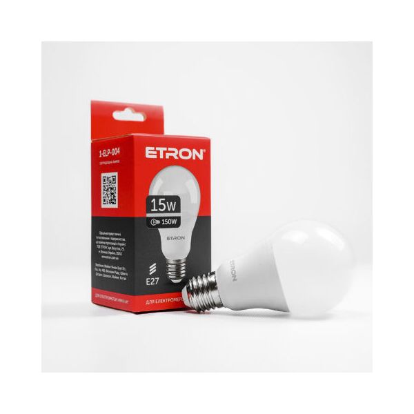 

Лампа светодиодная ETRON Light Power 1-ELP-004 A65 15W 4200K E27