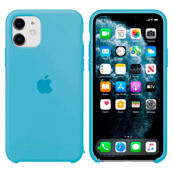 

Чехол Silicone Case Apple iPhone 11 Голубой 05