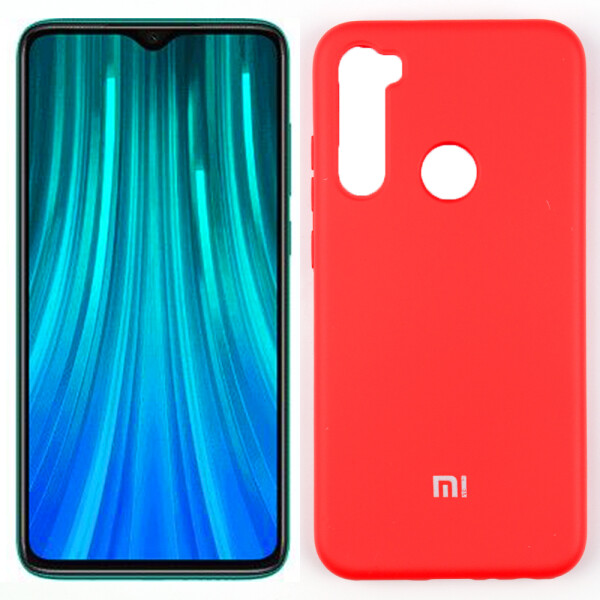 

Оригинальный силиконовый чехол для Xiaomi Redmi Note 8 Красный FULL (28425)