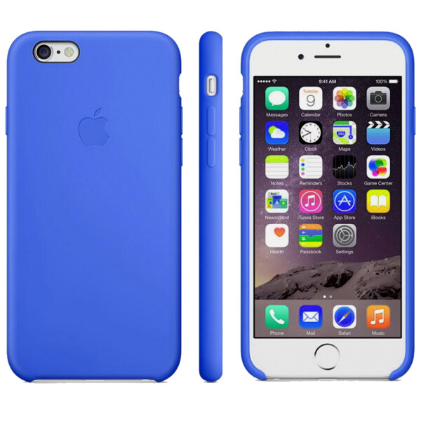 

Чехол силиконовый оригинальный для iPhone 5/5s/SE Темно Синий (16155)