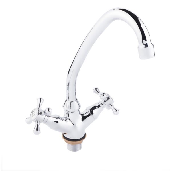 

Смеситель кухонный двухрукояточный LIDZ Mayfair LIDZCRM16272F1 хром латунь 77278